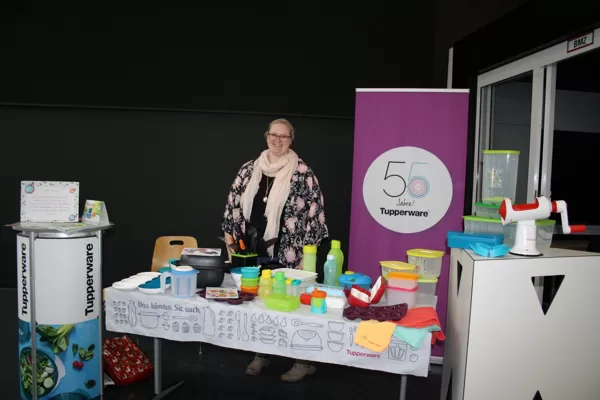 Cori Bachl von Tupperware war eine unserer Ausstellerinnen.